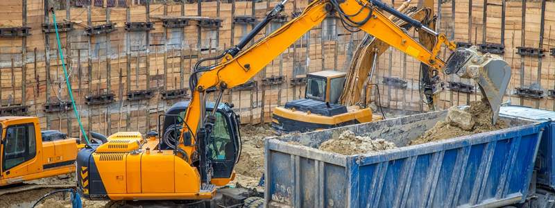 equipment on a job site