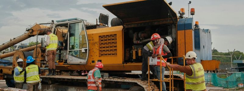 construction workers on a job site