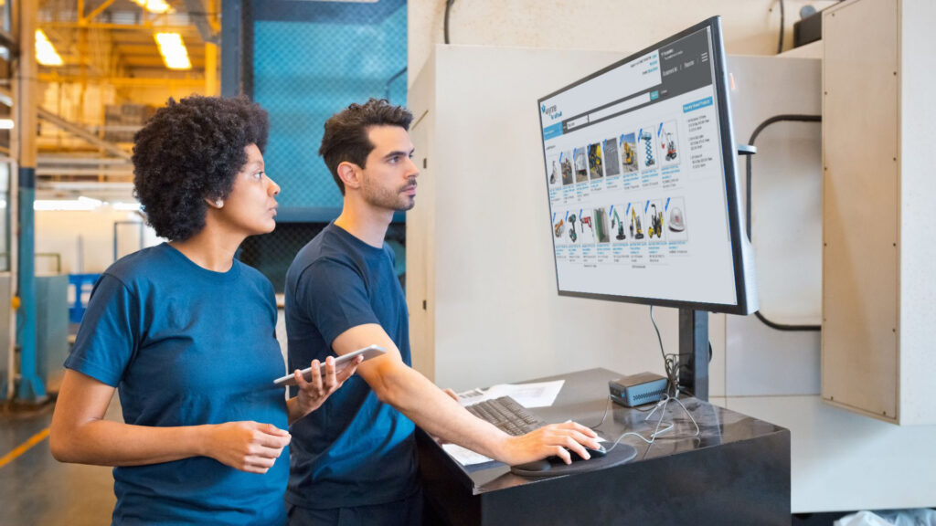 job site portal in a warehouse