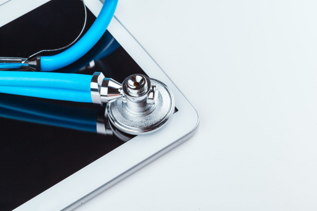 tablet with nurse equipment